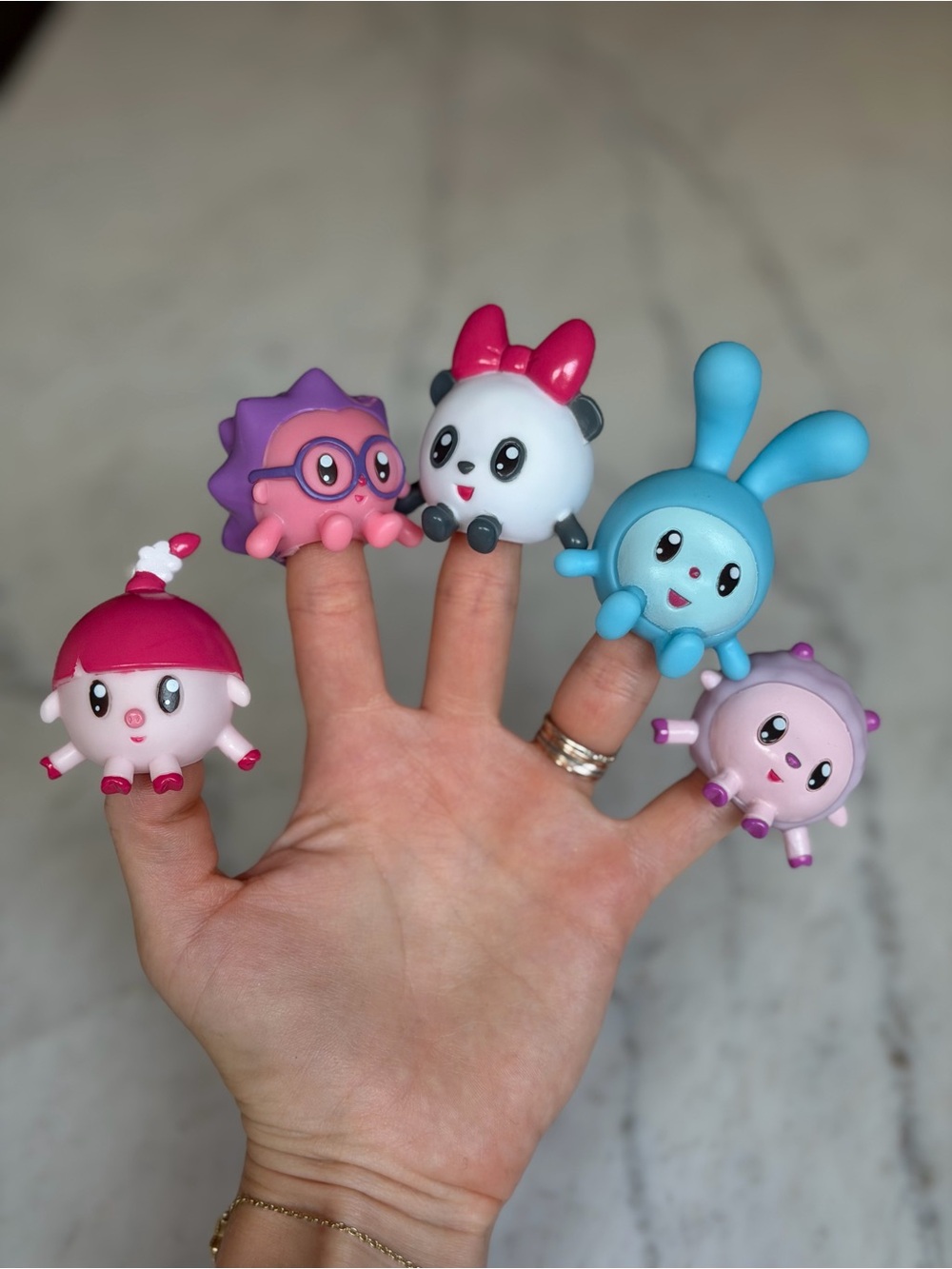 Malyshariki Малышарики Finger Puppets – 5 Character Set